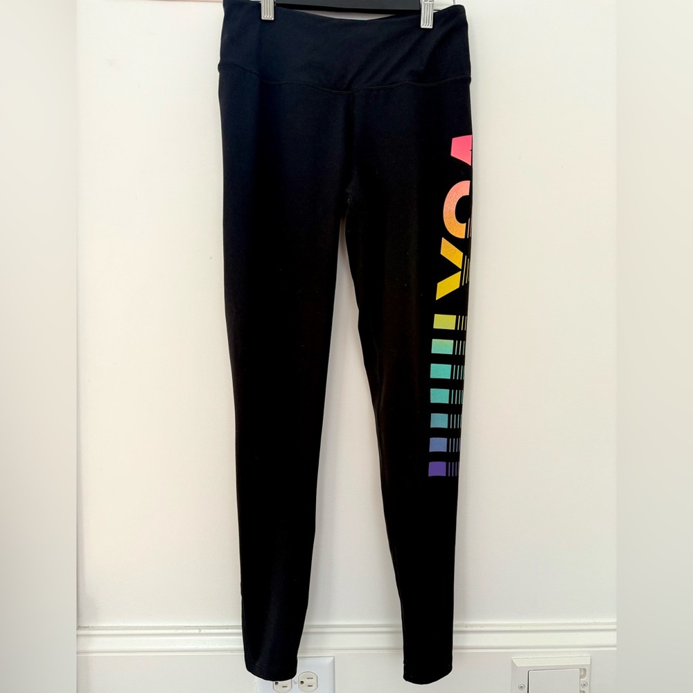 Victoria Secret Knockout Leggings Sport Yoga Pants Tight high rise Black Size S